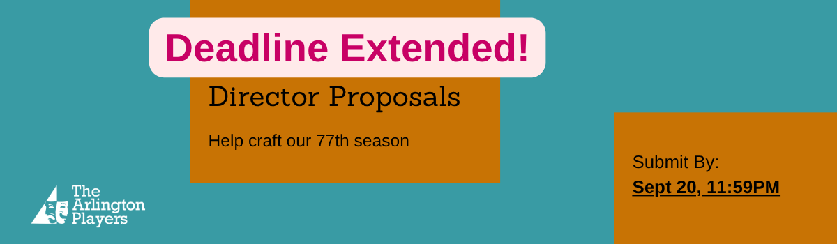 Director Submission Period August 17 - Sept 20